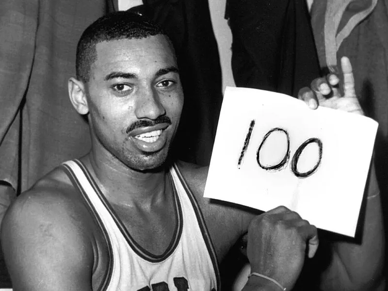 Philadelphia Warriors center Wilt Chamberlain