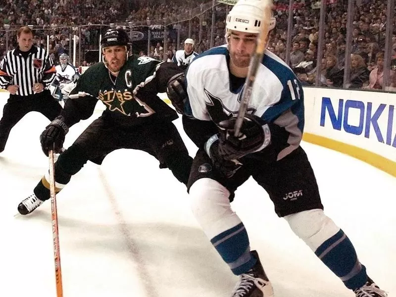 Patrick Marleau with the San Jose Sharks