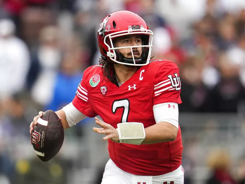 Utah quarterback Cameron Rising