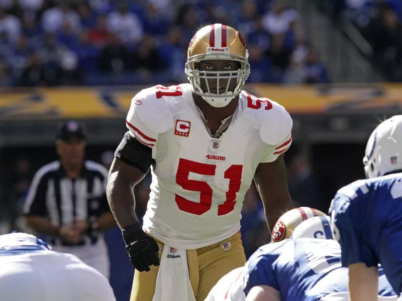 San Francisco 49ers linebackers Takeo Spikes