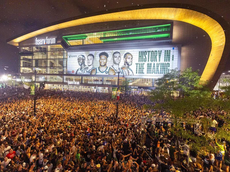 Fiserv Forum in Milwaukee