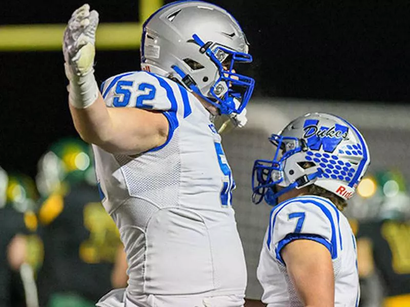 Whitefish Bay offensive lineman Joe Brunner