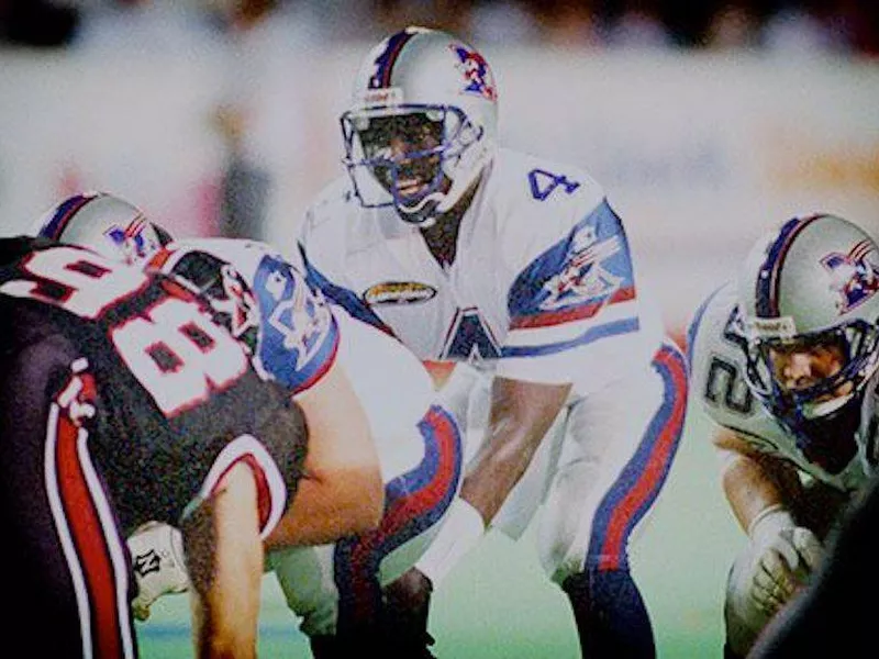 Montreal Alouettes quarterback Tommie Frazier