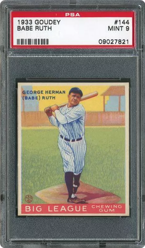 Babe Ruth 1933 Goudey Action