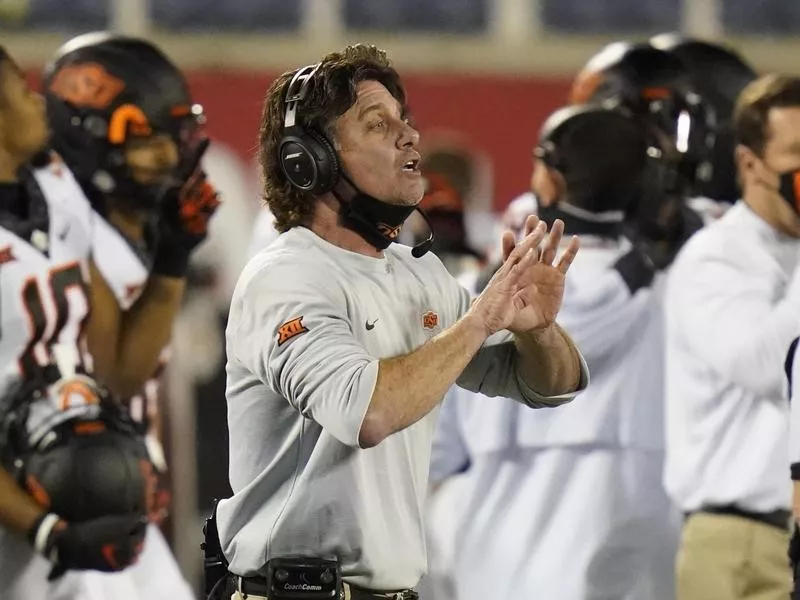 Oklahoma State head coach Mike Gundy