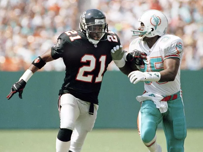 Deion Sanders and Mark Duper