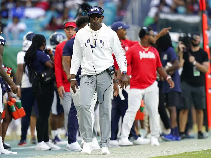 Jackson State head coach Deion Sanders