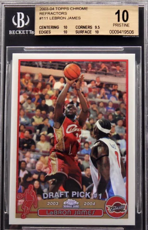 2003 Topps Chrome Refractors LeBron James