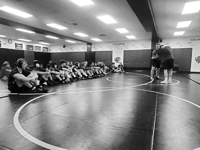 Bloomington South wrestling room