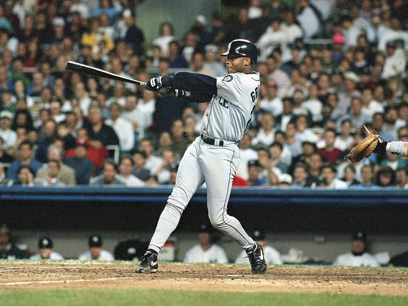 Ken Griffey Jr. hitting