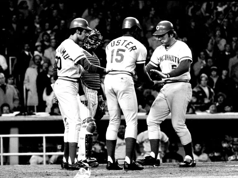 Johnny Bench, Cesar Geronimo, George Foster