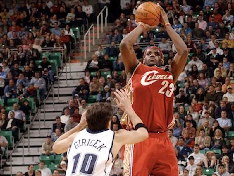 LeBron James on Jan. 21, 2006 in Salt Lake City