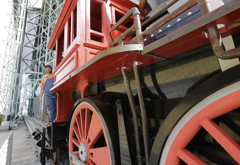 Train at Minute Maid Park