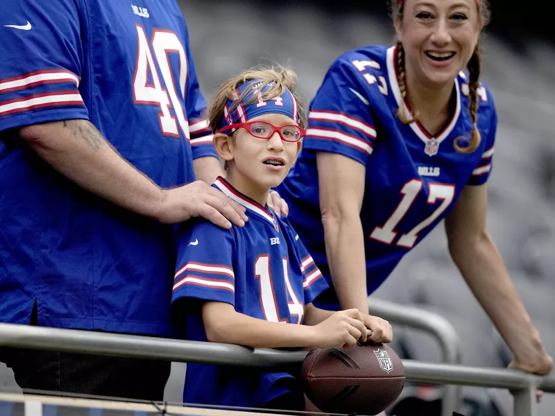 Buffalo Bills fans at Soldier Field