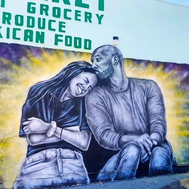 Kobe Bryant and Gianna Bryant in Hawthorne