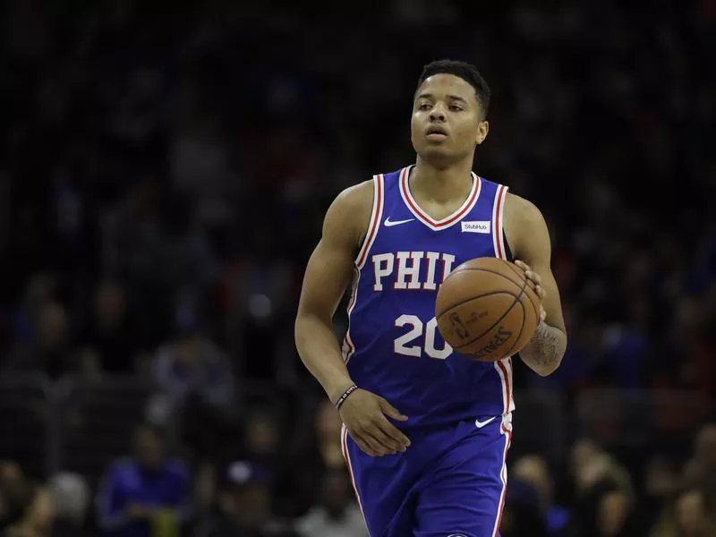 Philadelphia 76ers' Markelle Fultz in action