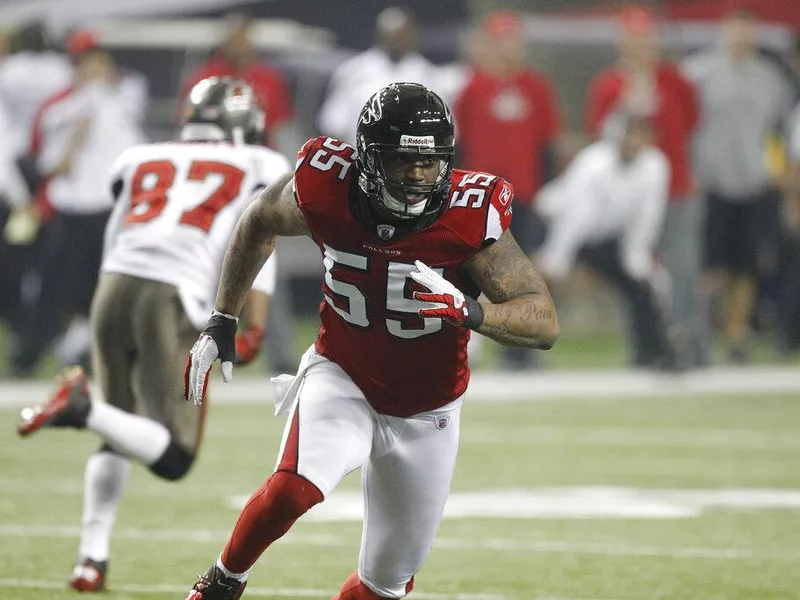 Atlanta Falcons defensive end John Abraham