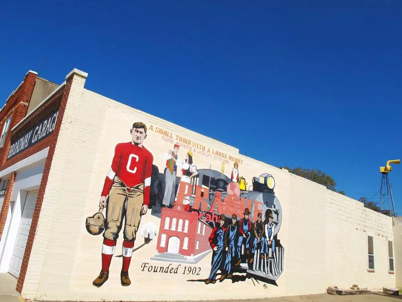 Jim Thorpe mural