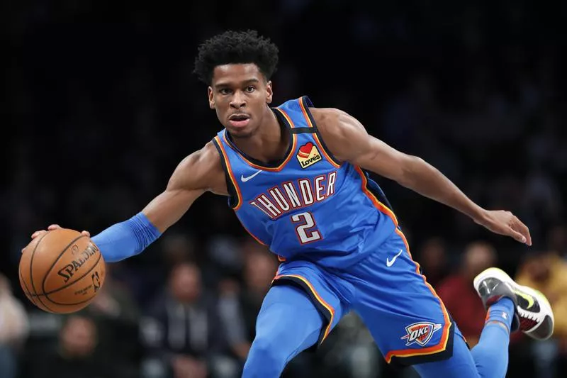 Oklahoma City Thunder guard Shai Gilgeous-Alexander in action