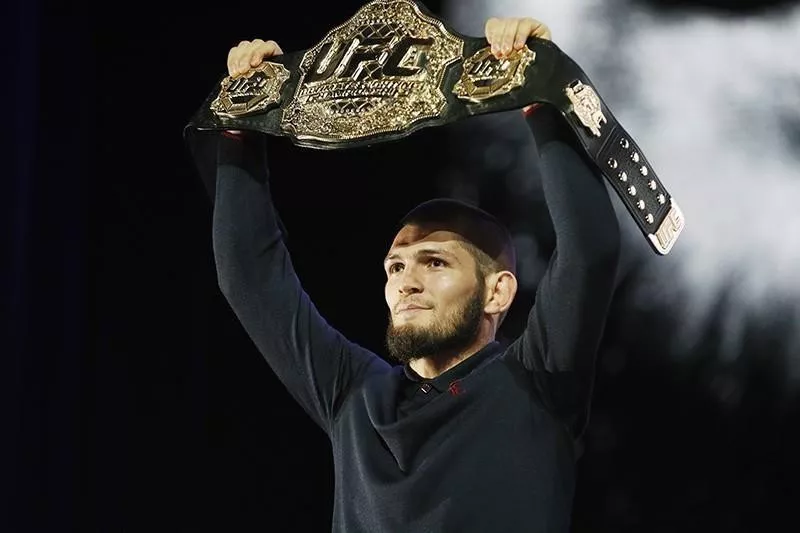 Khabib Nurmagomedov at UFC 229 in 2018