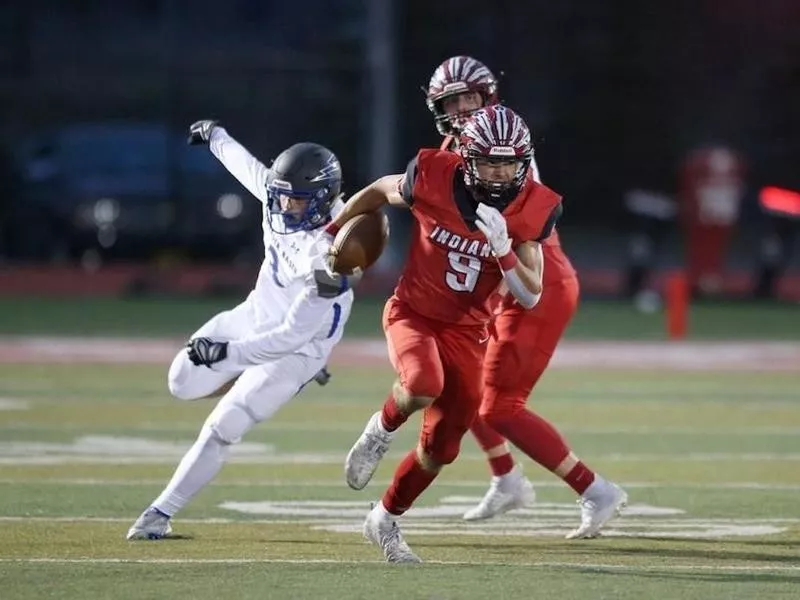 Cheyenne Central wide receiver/defensive back Andrew Johnson