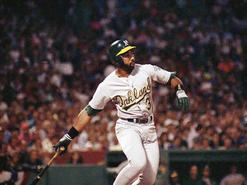 Oakland Athletics hitter Harold Baines