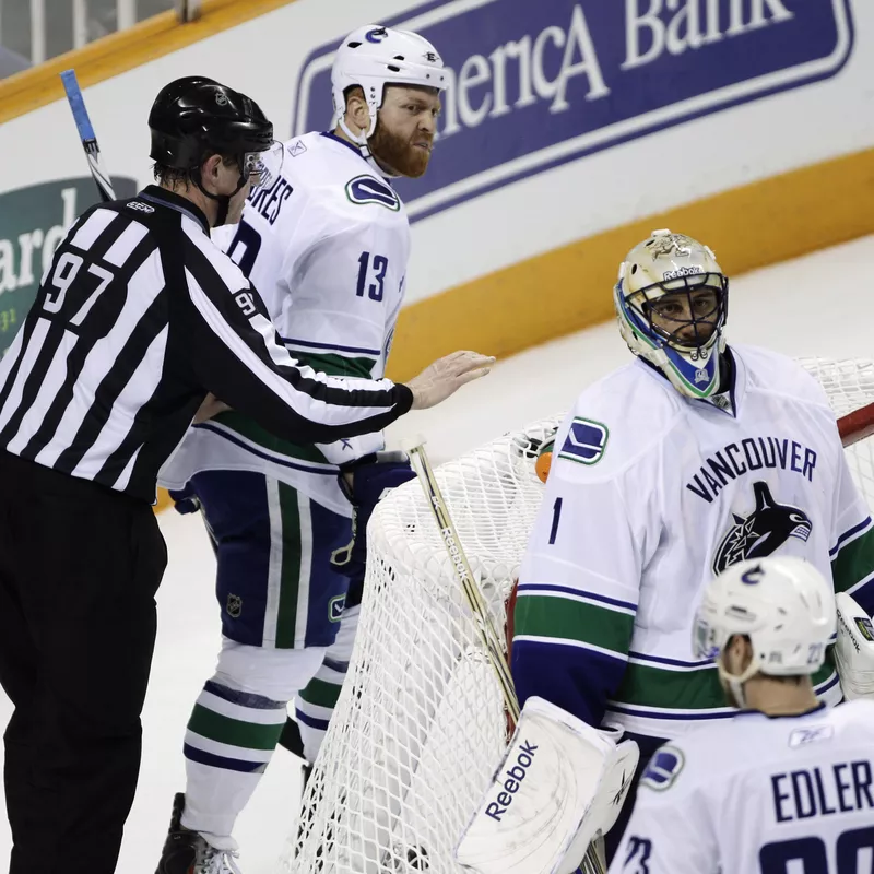 Raffi Torres escorted off ice