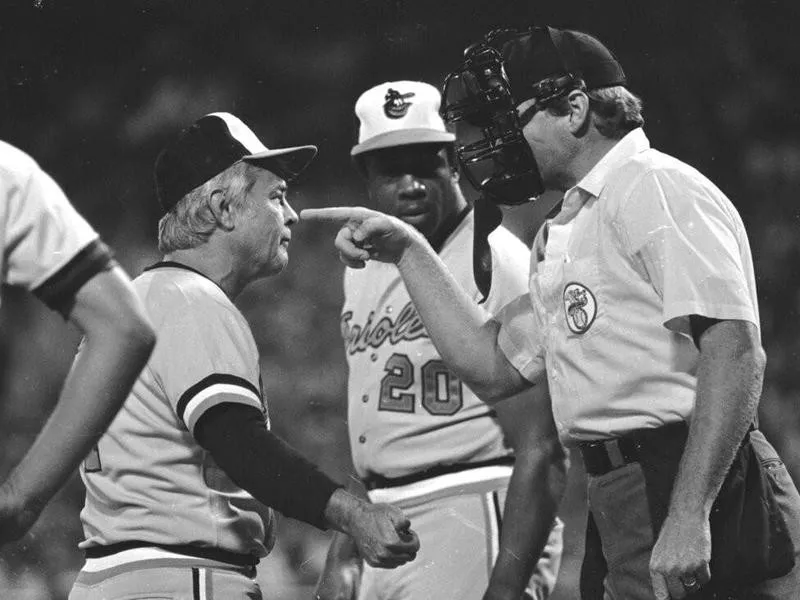 John Shulock and Earl Weaver