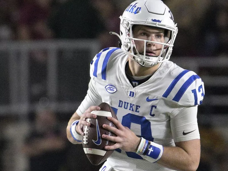 Duke quarterback Riley Leonard