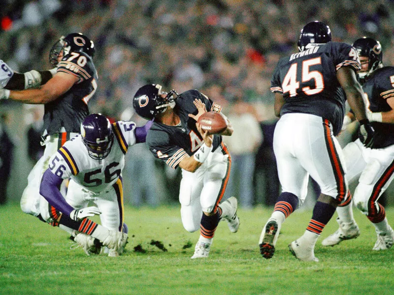 Chris Doleman and Jim Harbaugh