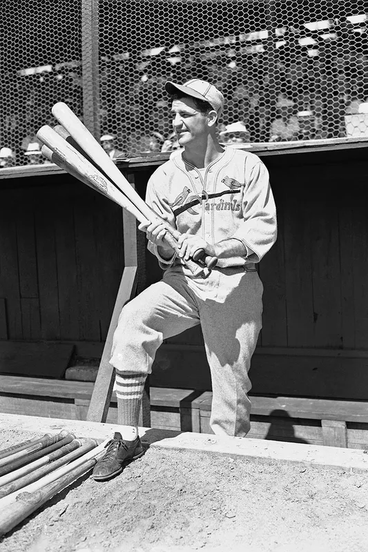 Sammy Baugh preparing to bat with the St. Louis Cardinals in 1929