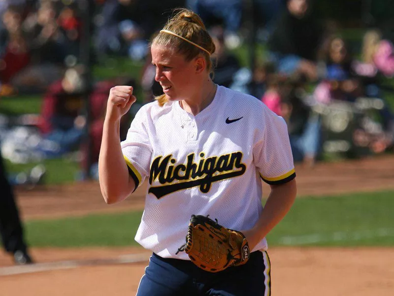 Michigan pitcher Jennie Ritter