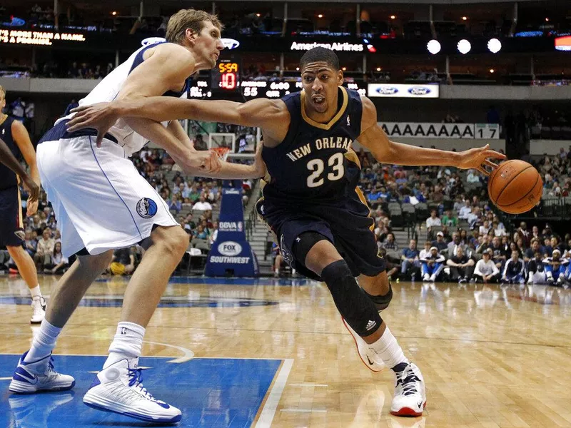 Dirk Nowitzki and Anthony Davis