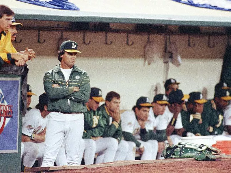 Tony La Russa in the dugout