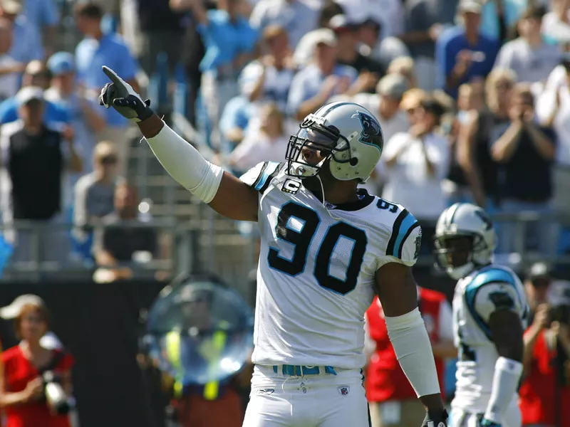 Carolina Panthers defensive end Julius Peppers