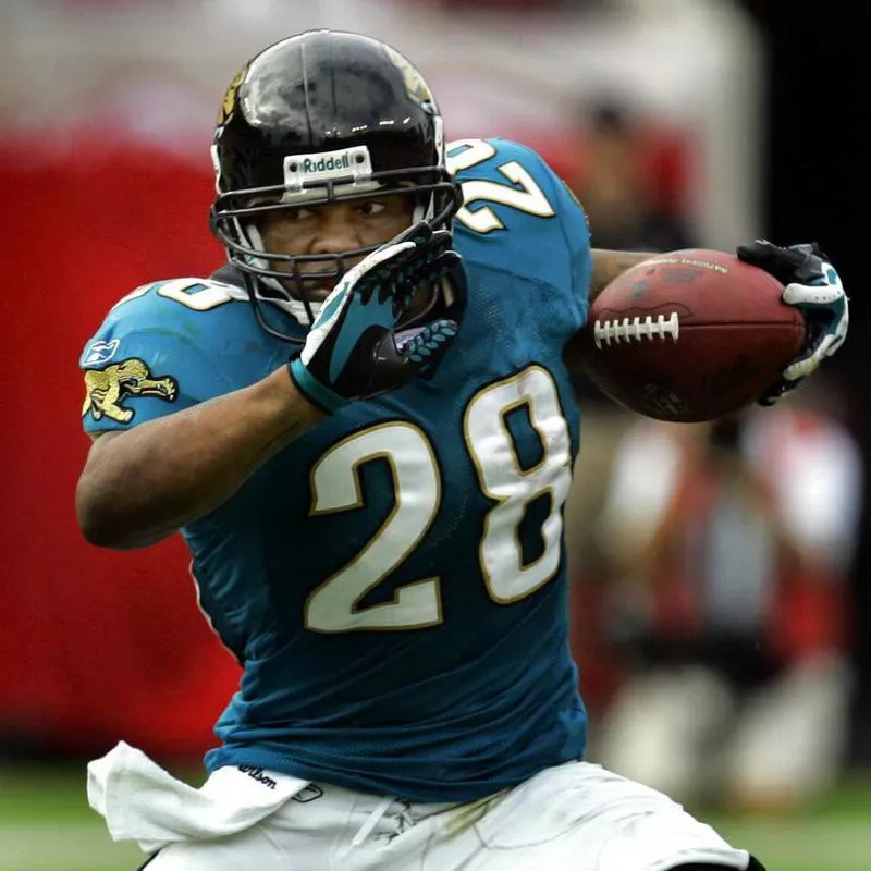 Jacksonville Jaguars running back Fred Taylor carries ball