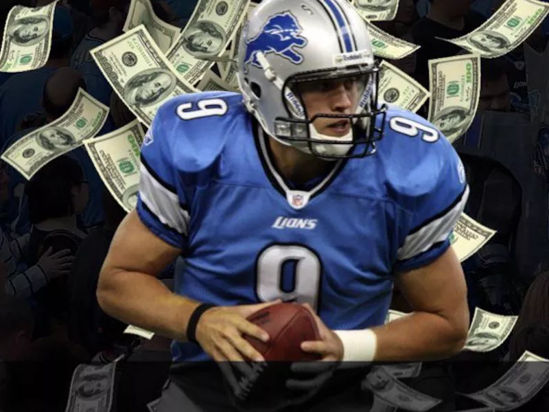 Matthew Stafford gets paid