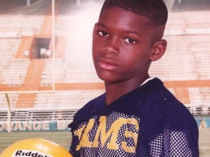 Sean Taylor as a child