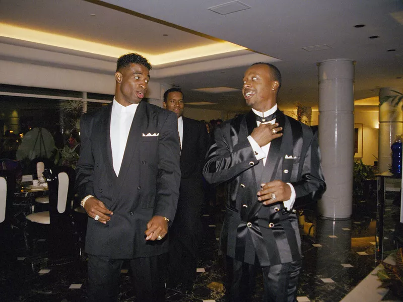 Deion Sanders and M.C. Hammer