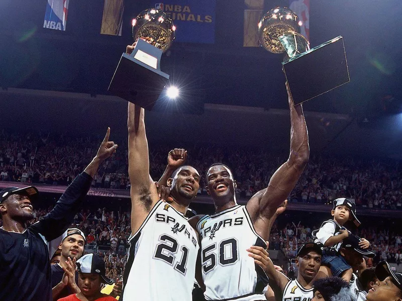 Tim Duncan and David Robinson