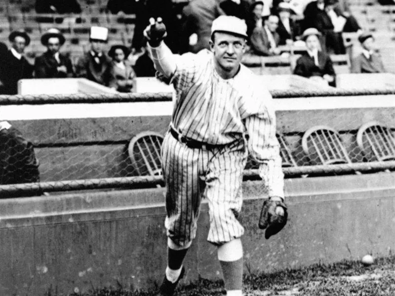 New York Giants' star pitcher Christy Mathewson