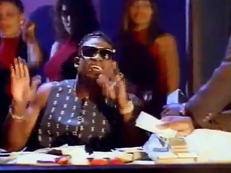 Deion Sanders in the 'Must Be The Money' video