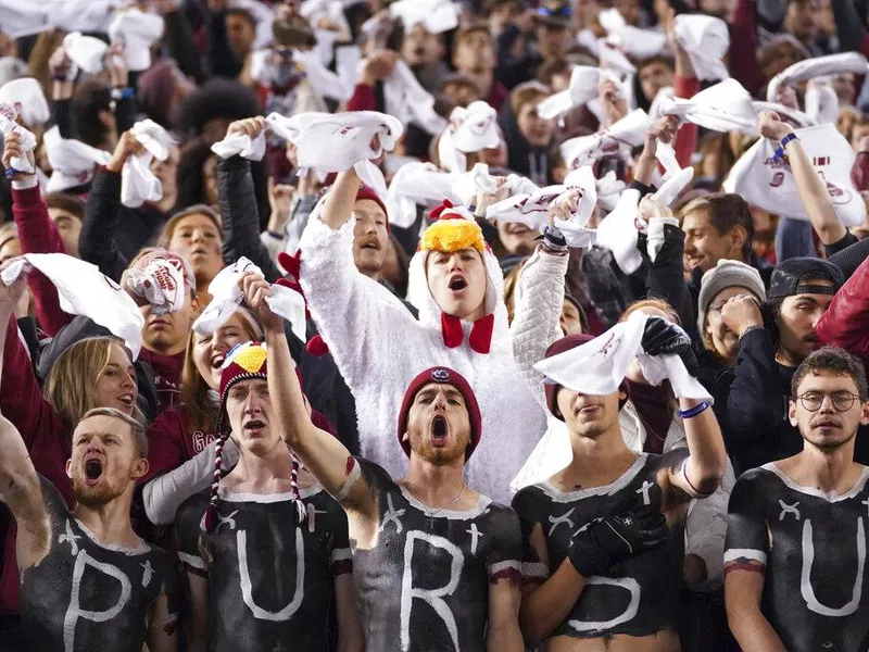 South Carolina students cheer