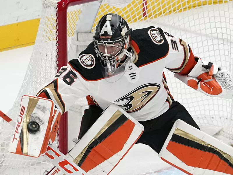 John Gibson defends net