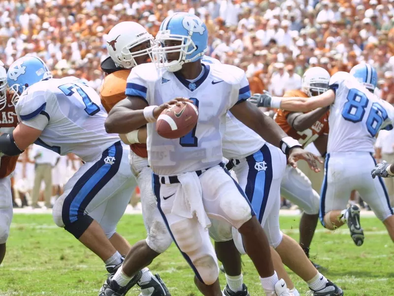 North Carolina quarterback Ronald Curry