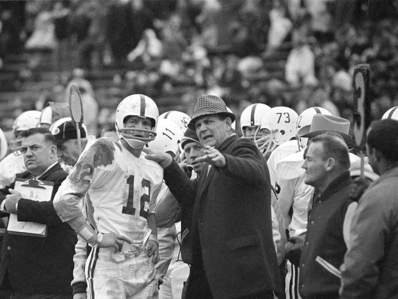 Alabama's Paul Bear Bryant and Ken Stabler