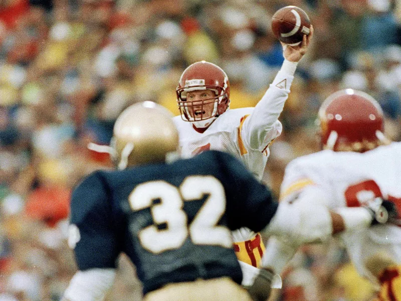 Todd Marinovich throws