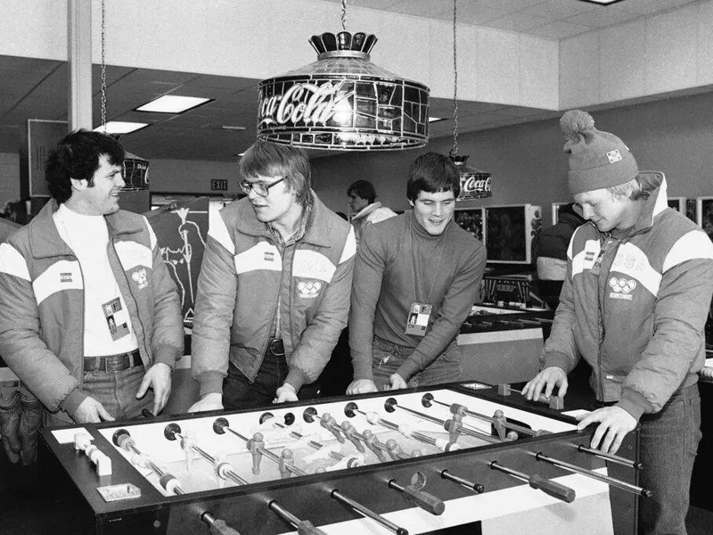 Mike Eruzione, Phil Verchota, John Harrington, Bob Suter