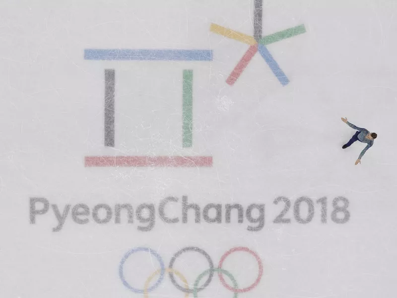 Adam Rippon performs during 2018 Pyeongchang Olympic Games