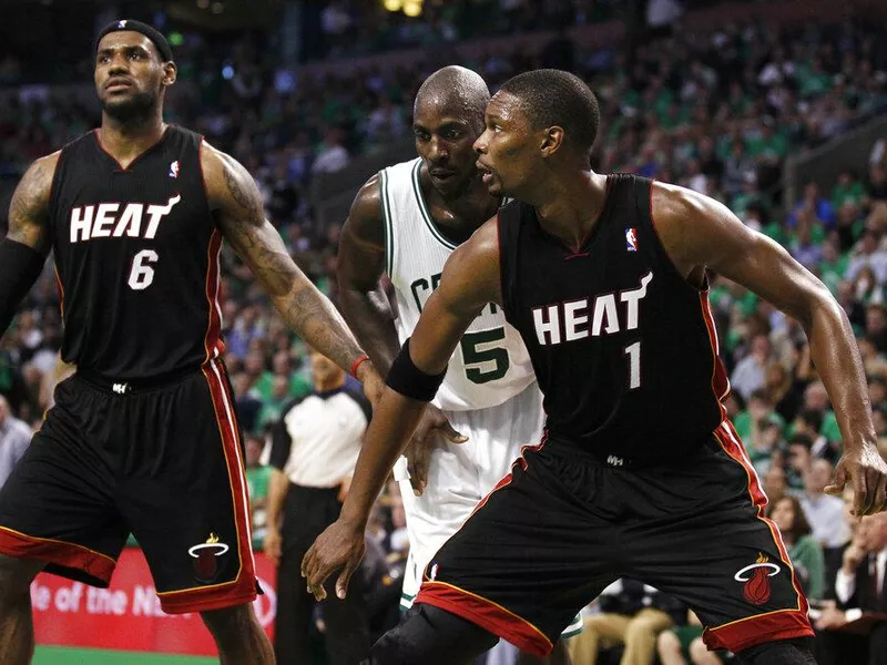 Kevin Garnett, LeBron James, Chris Bosh